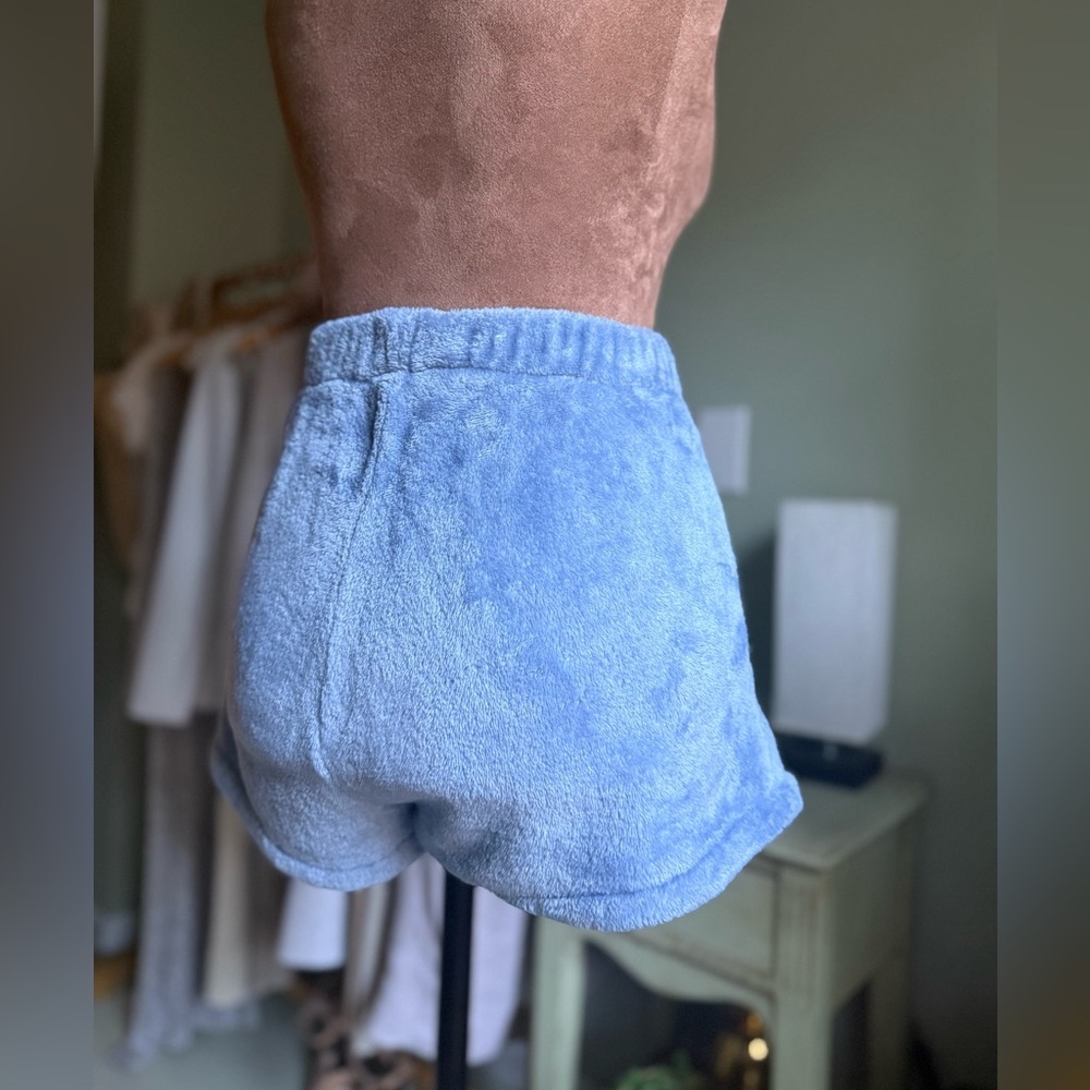 Blue Shorts with Elastic Waistband - Picture 2 of 6